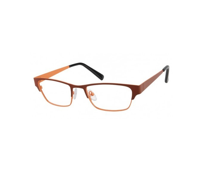 SFE Collection Plastic Glasses in Brown/Orange