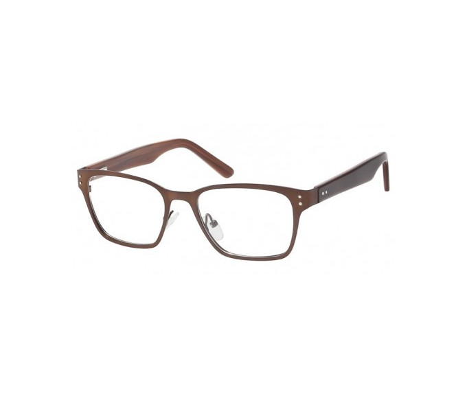 SFE Collection Metal Glasses in Dark Brown