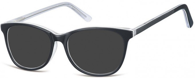 SFE-9792 Sunglasses in Black/Clear