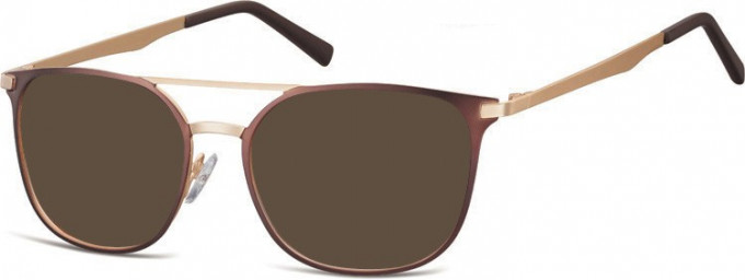 SFE-9761 Sunglasses in Dark Brown /Gold