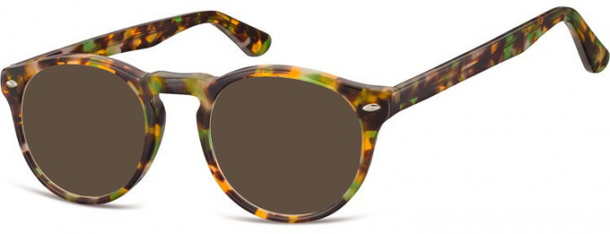 SFE-9820 Sunglasses in Light/Green Turtle