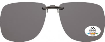 SFE-9831 Polarized Clip on Sunglasses in Smoke