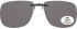 SFE-9832 Polarized Clip on Sunglasses in Smoke