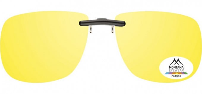 SFE-9832 Polarized Clip on Sunglasses in Yellow