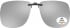 SFE-9833 Polarized Clip on Sunglasses in Silver Mirror