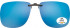 SFE-9833 Polarized Clip on Sunglasses in Blue