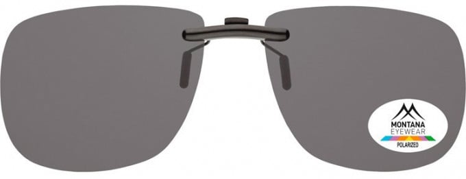 SFE-9835 Polarized Clip on Sunglasses in Smoke