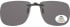 SFE-9835 Polarized Clip on Sunglasses in Smoke