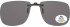 SFE-9835 Polarized Clip on Sunglasses in Smoke