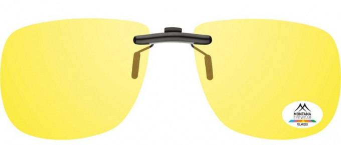 SFE-9835 Polarized Clip on Sunglasses in Yellow