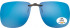 SFE-9836 Polarized Clip on Sunglasses in Blue