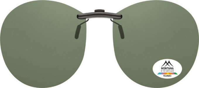 SFE-9837 Polarized Clip on Sunglasses in Smoke