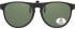 SFE-9840 Polarized Clip on Sunglasses in Black/G15