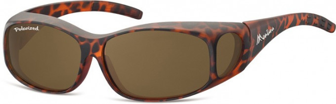 SFE-9853 Fit over Polarized Sunglasses in Matt Turtle/Brown
