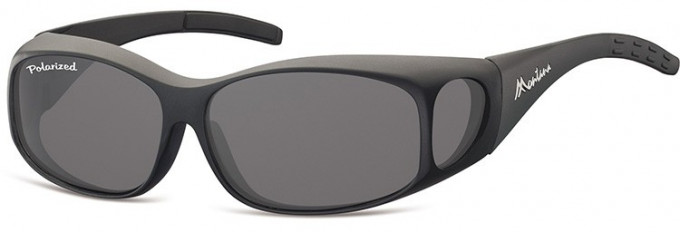 SFE-9853 Fit over Polarized Sunglasses in Matt Black/Smoke