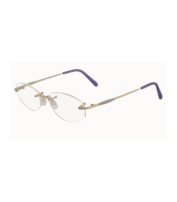 JAEGER 228 Designer Prescription Glasses in Gold/Violet