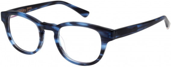 Superdry SDO-JONNY Glasses in Matte Denim Blue Horn