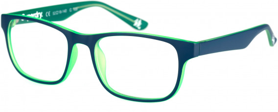 Superdry SDO-KABU Glasses in Matte Blue/Fluro Green