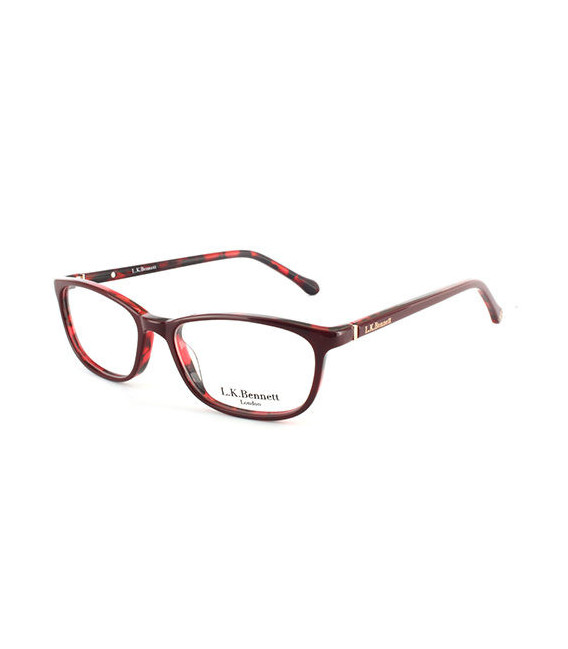 L.K.Bennett LKB007 Glasses in Dark Red