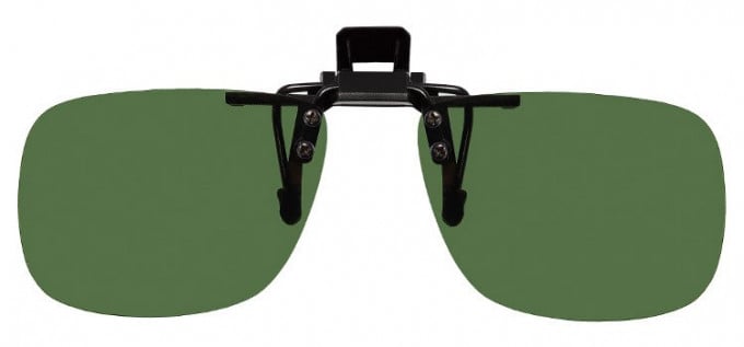 Polarised Clip-on Sunglasses Green