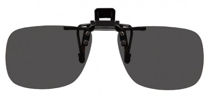 Polarised Clip-on Sunglasses Grey