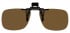 Polarised Clip-on Sunglasses Brown