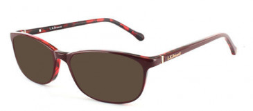 L.K.Bennett LKB007 Sunglasses in Dark Red