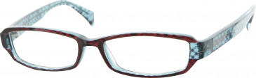 Jai Kudo 1782 Glasses in Burgundy/Blue