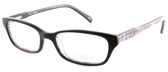 Oasis Olive glasses in Shiny Black