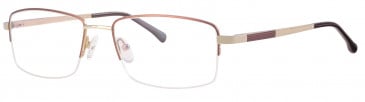 Ferucci Titanium FE716 glasses in Brown/Gold