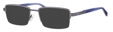 Ferucci FE2024 sunglasses in Navy/Gun