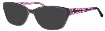 Visage VI4549 sunglasses in Black/Purple