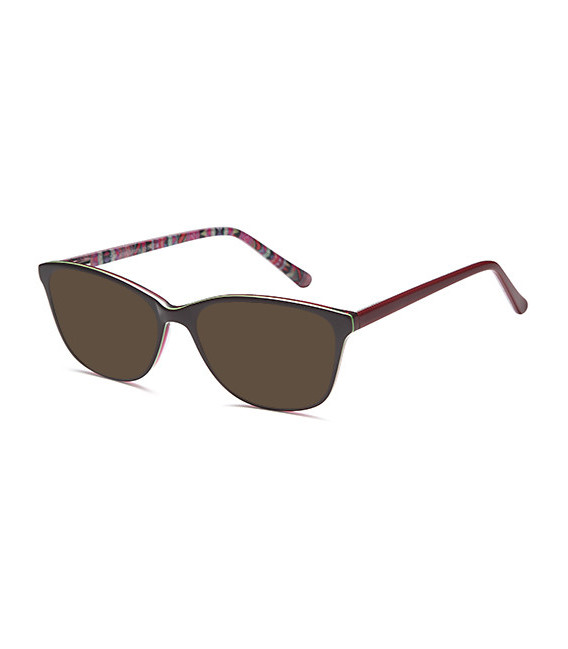 SFE-10355 sunglasses in Wine/Green