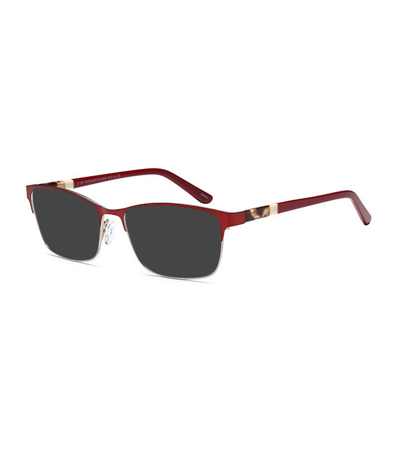 SFE-10397 sunglasses in Burgundy/Silver