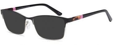 SFE-10397 sunglasses in Black/Silver