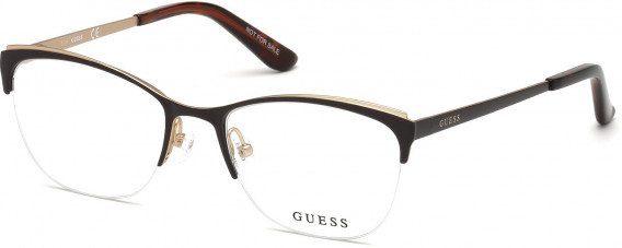 Guess GU2642-50-50 glasses in Matte Dark Brown