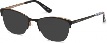 Guess GU2642-50-50 sunglasses in Matte Black