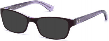 Guess GU2591-50 sunglasses in Shiny Violet