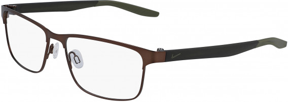 Nike 8130-54 glasses in Satin Walnut/Medium Olive