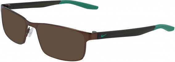 Nike 8131-55 sunglasses in Satin Walnut/Lucid Green