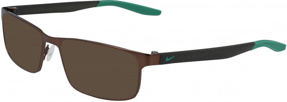 Nike 8131-53 sunglasses in Satin Walnut/Lucid Green