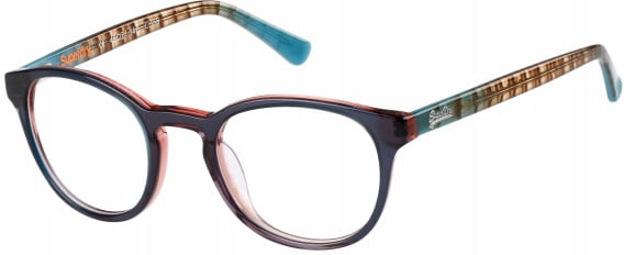 Superdry SDO-CHIE glasses in Gloss Teal/Pink/Brown Stripe