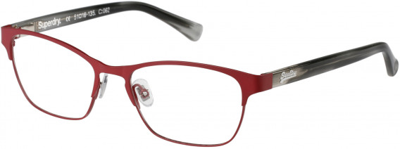 Superdry SDO-MILA glasses in Painted Red/Grey Horn