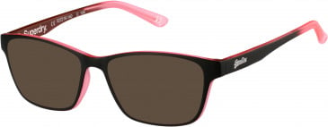 Superdry SDO-YUMI sunglasses in Matte Purple/Tortoise