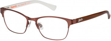 Superdry SDO-MILA glasses in Matte Metallic Rose/Horn/Bone