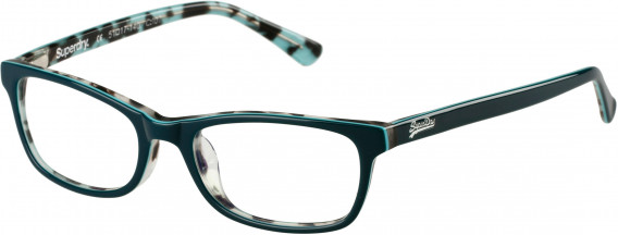 Superdry SDO-ASHLEIGH glasses in Gloss Green/Aqua Tortoise