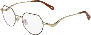 Chloé CE2156 glasses in Yellow Gold/Havana