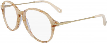 Chloé CE2737 glasses in Caramel Ivory Marble