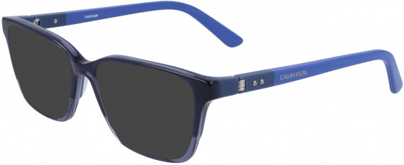 Calvin Klein CK19506 sunglasses in Crystal Slate Blue/Blue