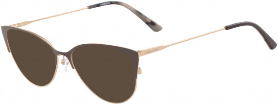 Calvin Klein CK18120 sunglasses in Satin Dark Brown